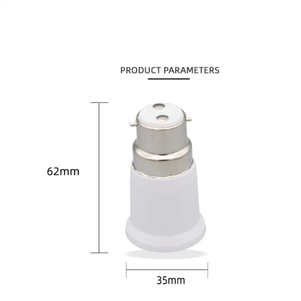 Lâmpada LED Lâmpada Base Conversão Holder, B22 a E27 Socket Adapter, Conversor de luz, Peças de iluminação