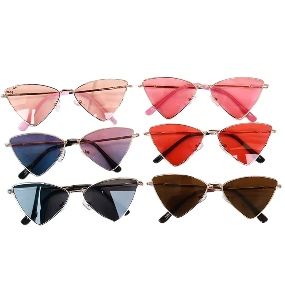 Kid Boys Girls Sunglasses Triangle Design Thin Temples Lightweight and Practical Sun Protection Sunglasses