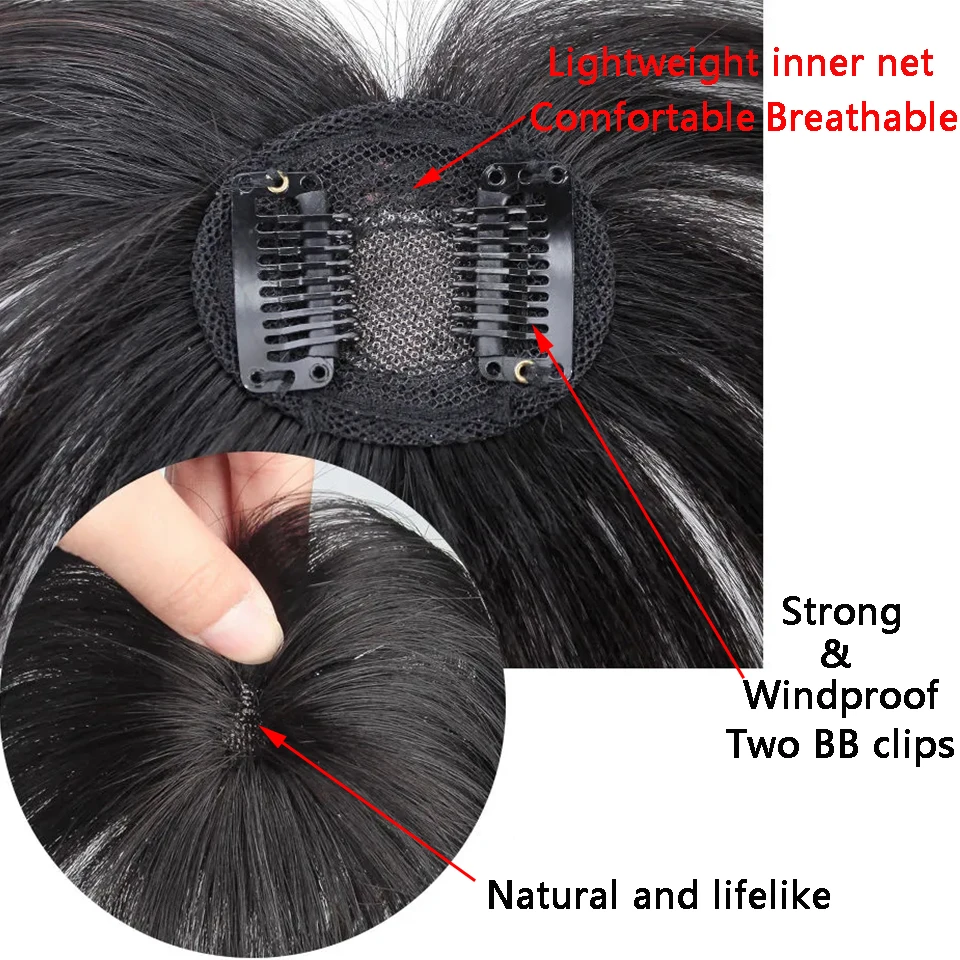 Dünne 3D Luft Haar Pony Gerade Ordentlich Pony Clip In Haar Extensions Topper Pony 3D Pony Unsichtbar Nahtlose Kopf Haar perücke