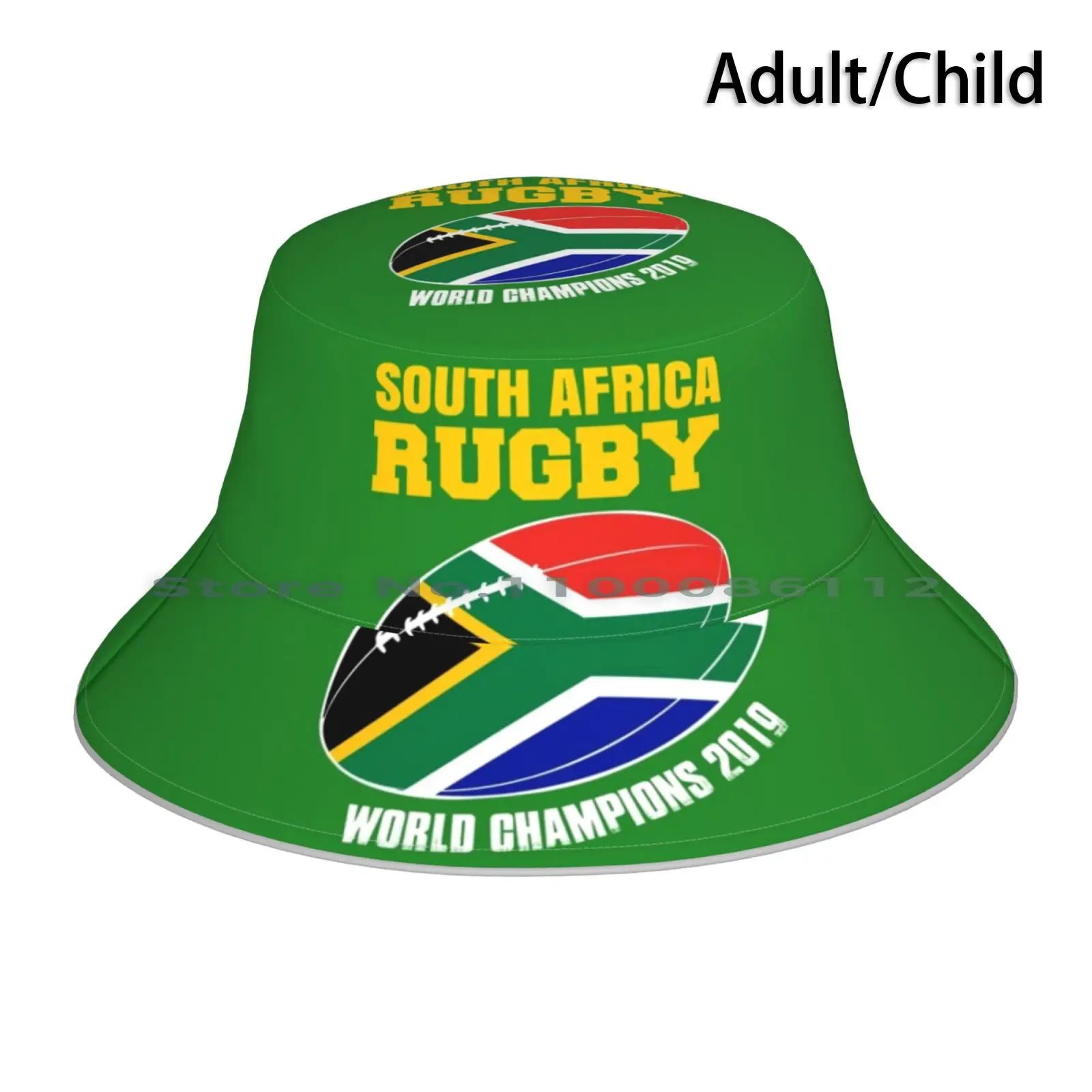 South Africa Rugby World Support Gift Bucket Hat Sun Cap African Nature Travel Flag Earth Black Sports Braai Soccer Football