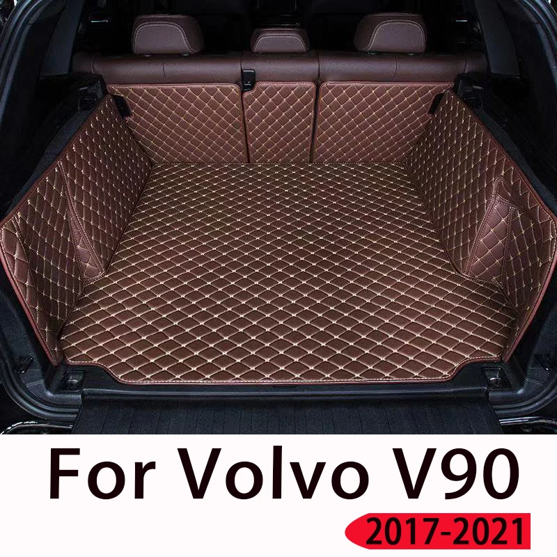 Car trunk mat for Volvo V90 Station wagon 2017 2018 2019 2020 2021 Cargo Liner Carpet Interior Parts Accessories Cover