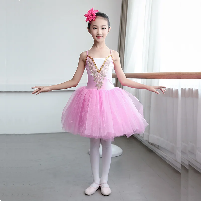 Ruoru Ballet Dress Skirt Competition Tutu Adult Girls Kids Ballet Tutu Costume Ballerina Dress Kids Women Pancake Tutu Dance