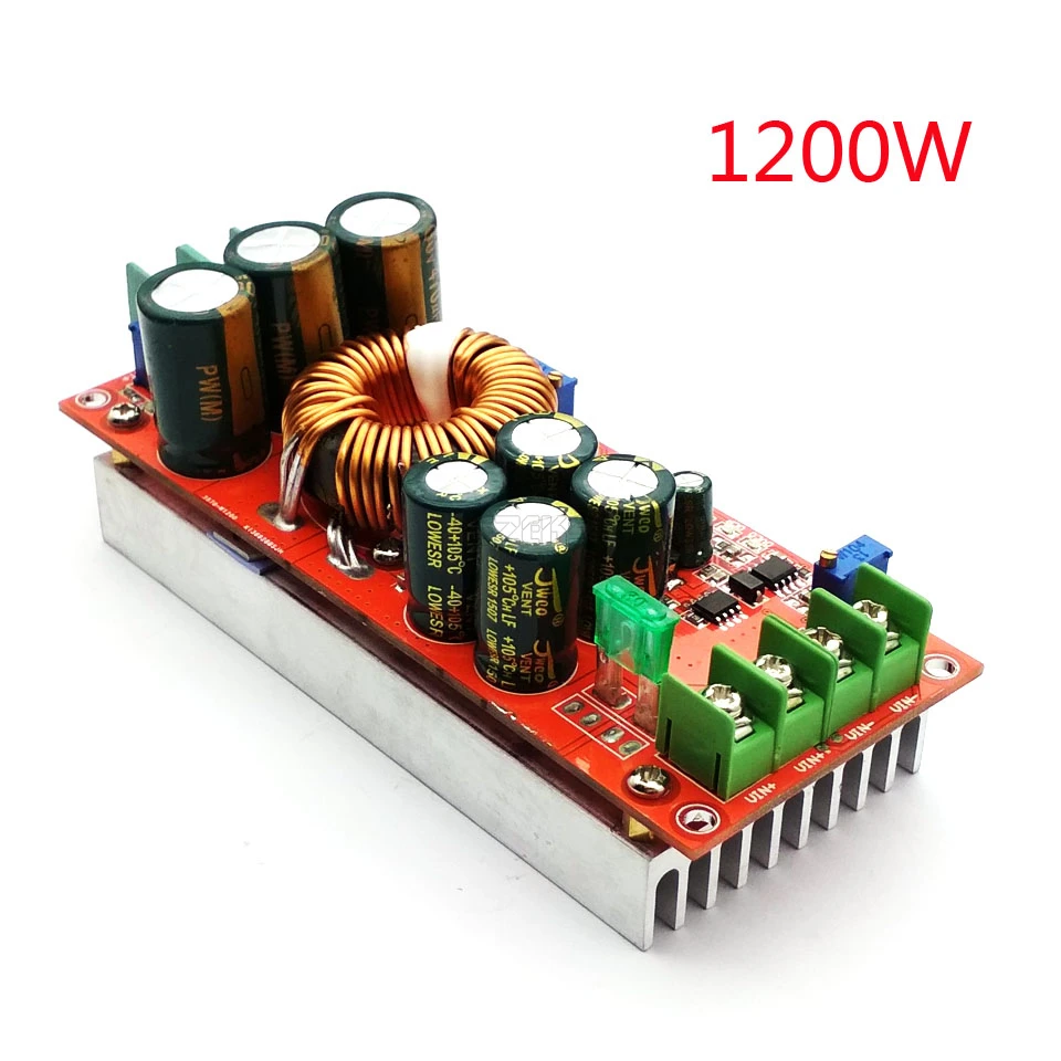 Modulo Step Up DC 20A 1200W: La Soluzione Definitiva per Alimentare Dispositivi ad Alta Potenza con Tensione Inferiore