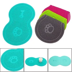 Pet Feeding Mat Dog Cat Eating Drinking Bowl Pad Waterproof Pet Litter Mat Puppy Water Food Dish Tray PVC Feed Placemat for Pet