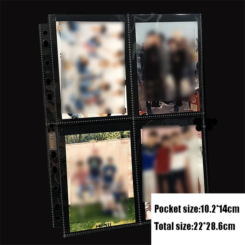 20 parça A4 çoklu formatlar 11 delikli yumuşak net fotoğraf albümü sayfası büyülü para birimi toplama oyunu yıldız posta kartı bağlayıcı