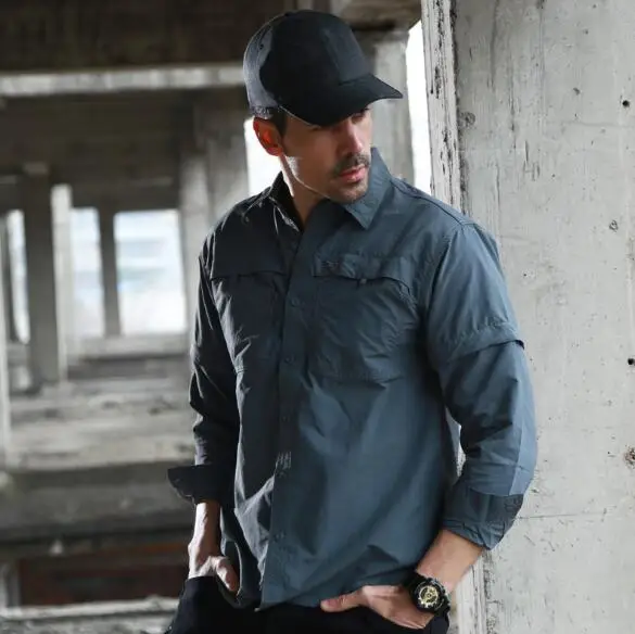 

Free shipping! - High quality Men's quick dry outdoor shirt fishing shirt camping shirt
