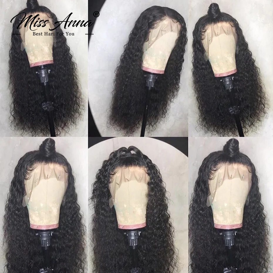 Water Wave Wig 13x6 HD Lace Front Human Hair Wigs Brazilian Curly 13x4 Lace Frontal Wig 250% 4x4 5x5 Lace Closure Wig PrePlucked