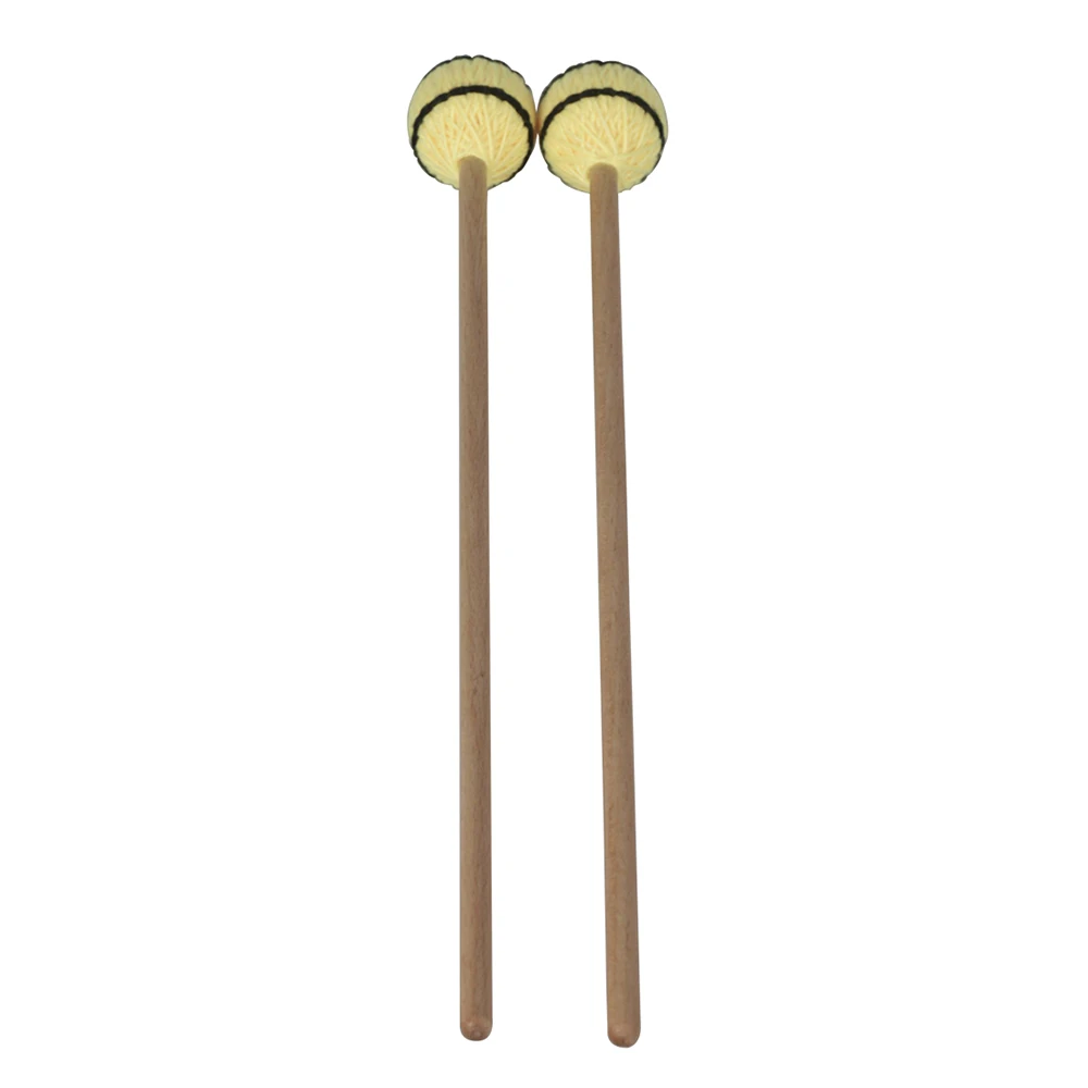 Senior Marimba Mallets With Beech Handle Percussion Accessories Glockenspiel Bell Xylophone Drumsticks Musical Instrument Parts