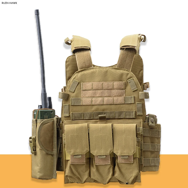 

Tactical 6094 Molle Vest Military Combat Body Armor Vest Army Airsoft Paintball Wargame Plate Carrier Vest Hunting Accessories