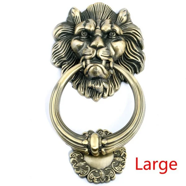 

Fashion Large Antique Lion Knocker Lion Head Knocker for Home Decoration Furniture Handle Hardware Knocker