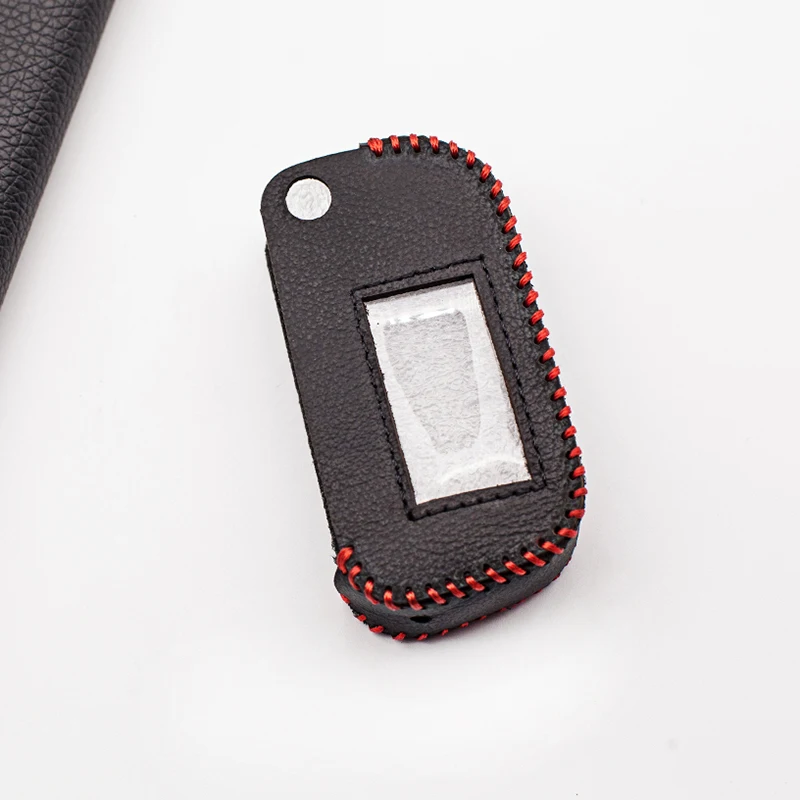 

Hot Sale Leather Case For Starline A93 A63 A39 A93 4 buttons Remote Control Car Alarm Keychain LCD Folding Car Flip Cover