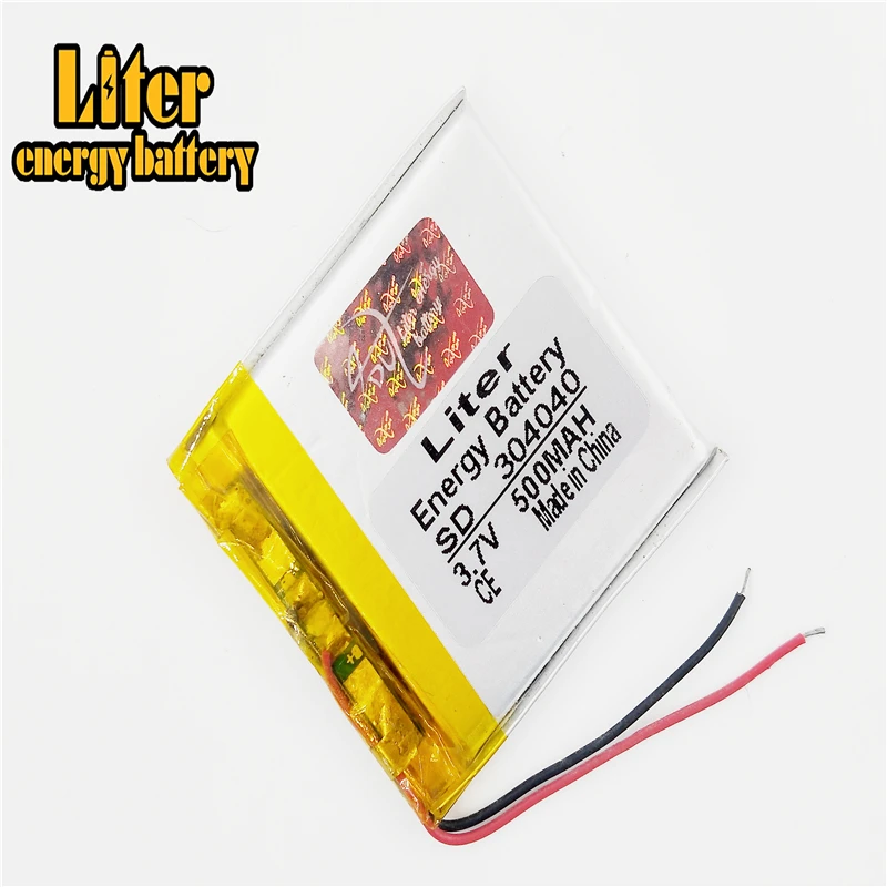 304040 3.7V 500MAH 034040 LIPO Battery M6  MP3 MP4 MP5 GPS DVD