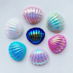 10/20Pcs Resin Cute Mixed Colored Shell Flatback Cabochon Scrapbook Kawaii DIY Embellishments Accessories K74