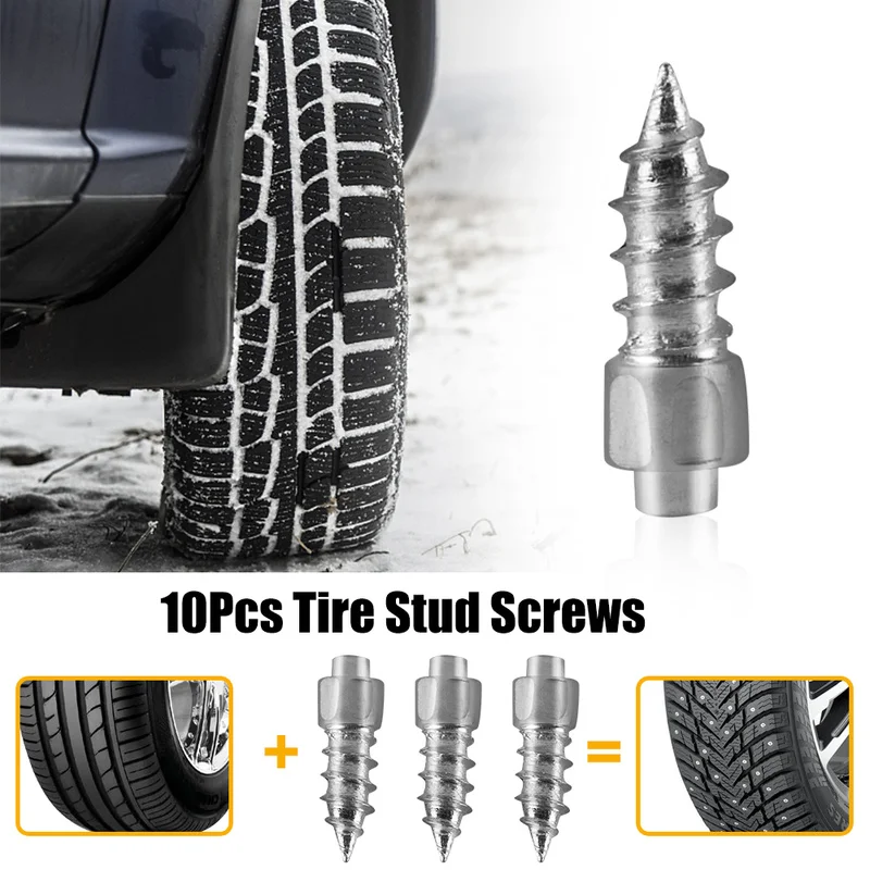 Anti-Slip Car Tire Studs Screws Nails Universal Auto Motorcycle Bike Winter Anti-ice Snow Spikes Tire Cleats