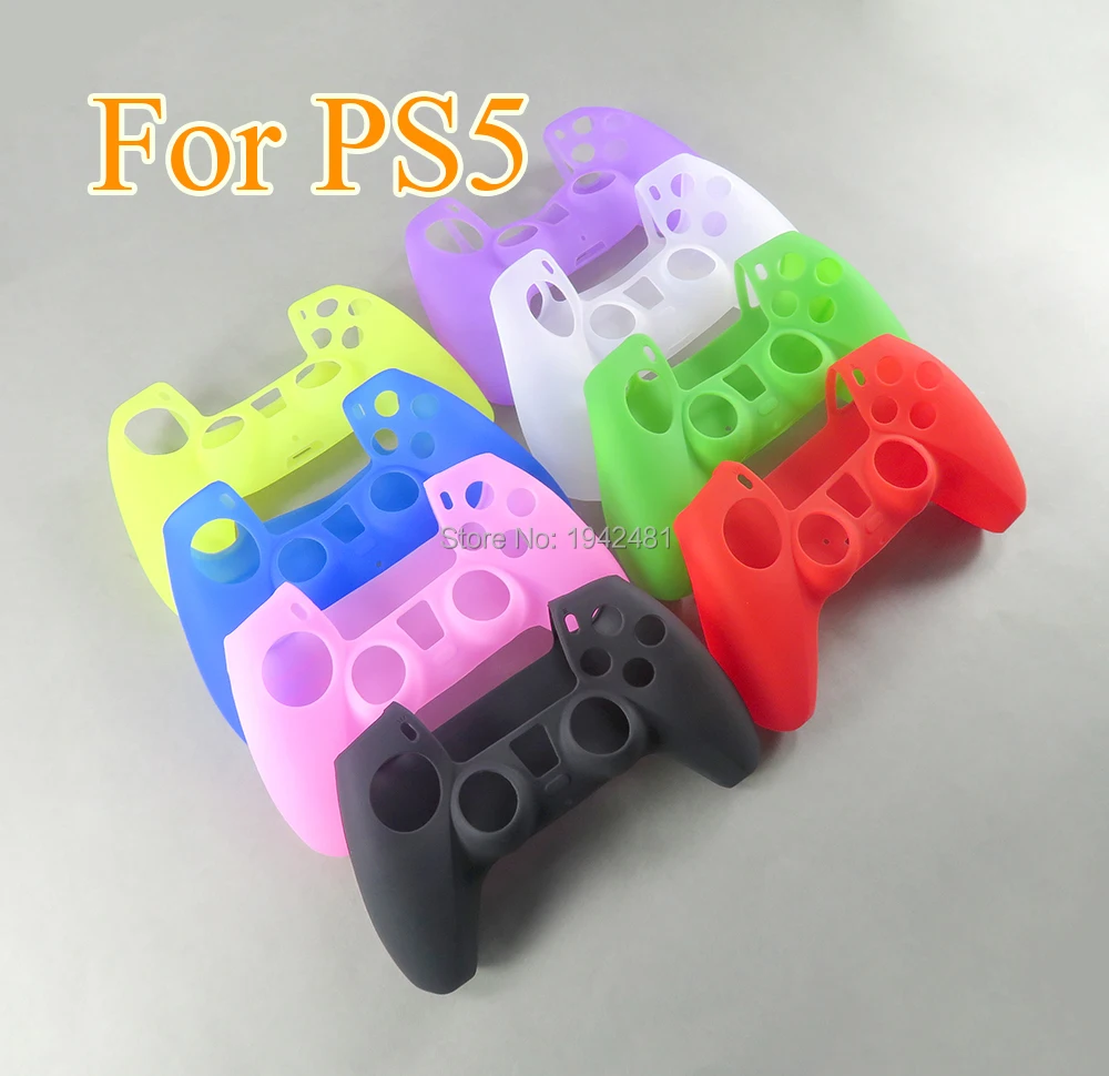 1PCS For PS5 Soft Silicone Gel Rubber Case Cover For SONY Playstation 5 For PS5 Controller Protection Case For PS5 Gamepad