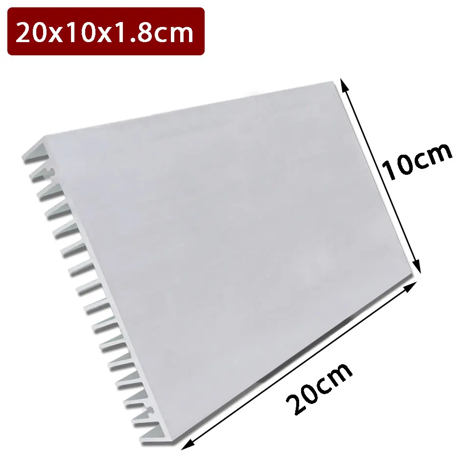 LED Heat Sink Aluminum Profile High Power Heatsink 4cm 8cm 10cm 15cm 20cm Grid Type Long Dense Tooth Radiator DIY Aquarium Light