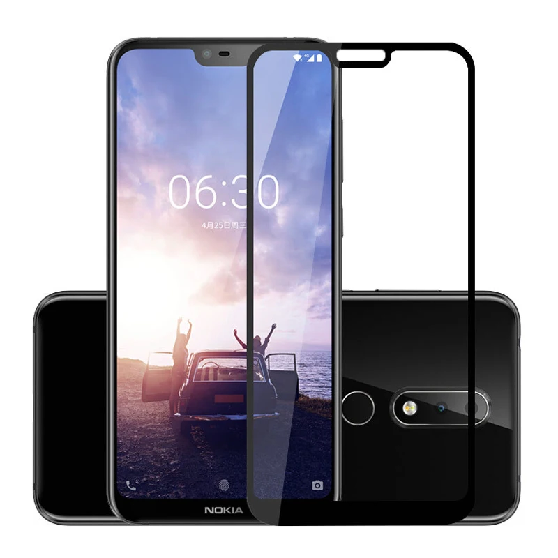 Gehärtetem Glas für Nokia 2,2 3,2 4,2 Full Screen Protector Für Nokia X6 X5 X3 2,1 3,1 5,1 6,1 7,1 7 Plus 2018 Schutzhülle Film