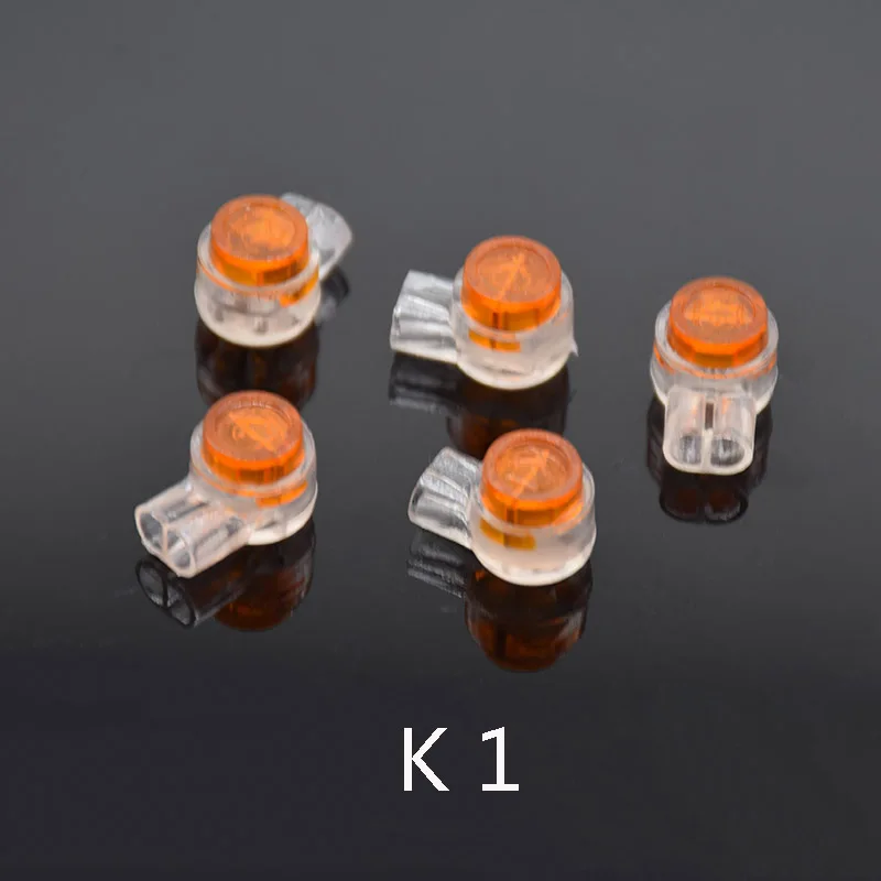 Conector Rj45 de 50 piezas, terminales de conexión de crimpado, K1, K2, K3, impermeable, cableado, Cable Ethernet, teléfono