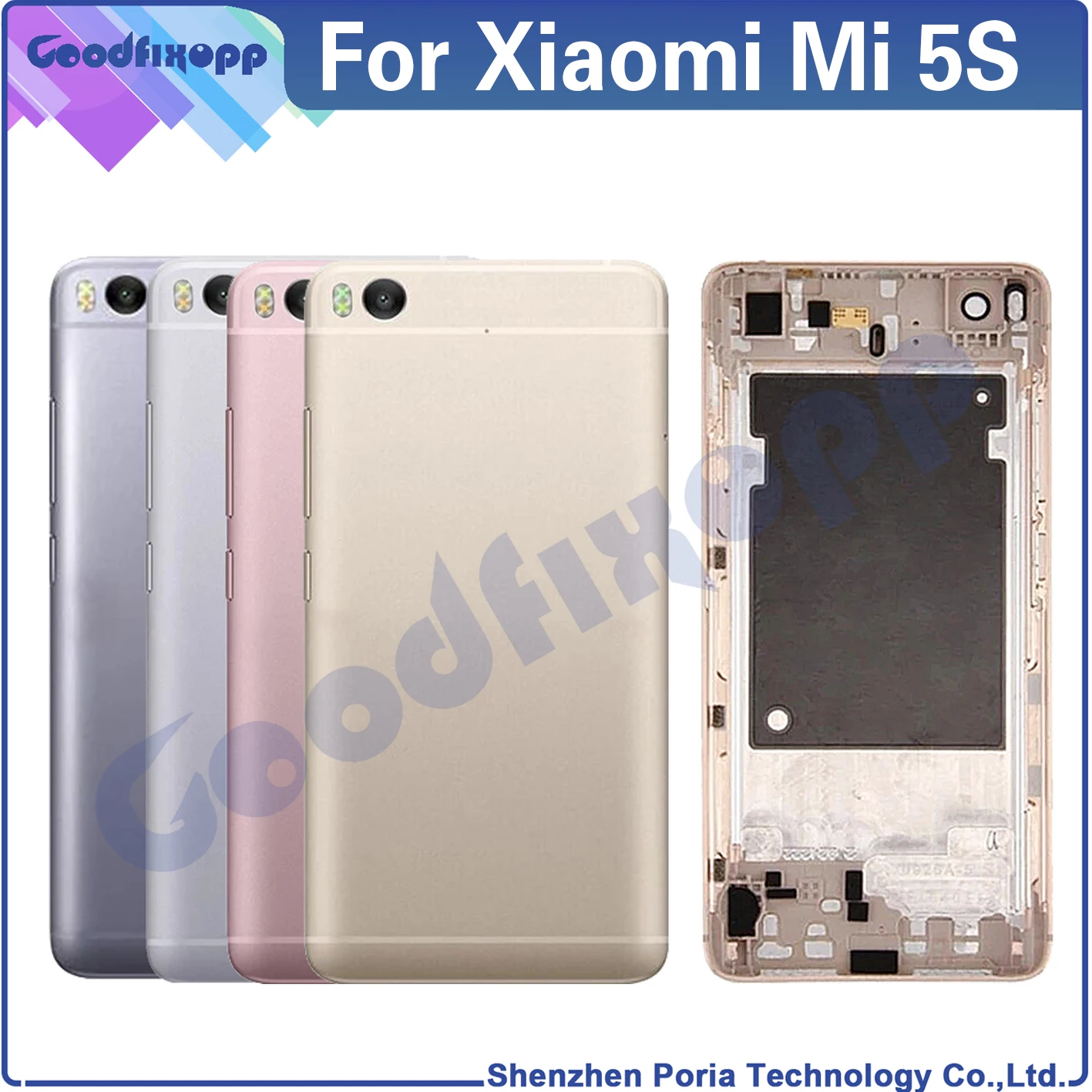 

AAA For Xiaomi Mi 5s Mi5s 2015711 Housing Shell Cover Battery Cover Back Case Rear Cover