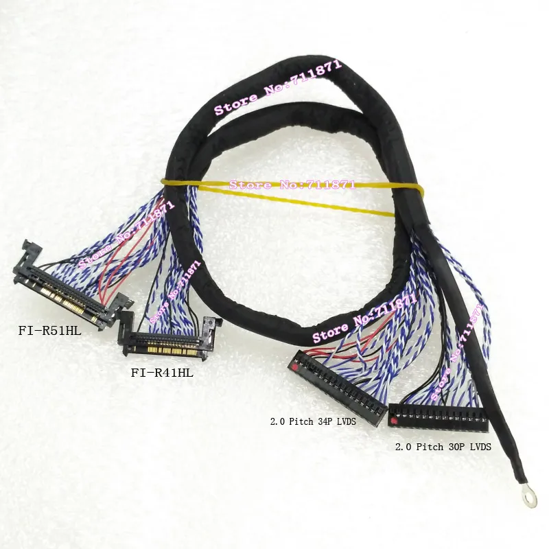 0.5 Pitch ​FI-R51HL FI-R41HL LVDS Screen Cable FI-RE41HL ​FI-RE51HL LVDS  Screen Cable  41P 51Pin LVDS Lcd screen Line wire cord