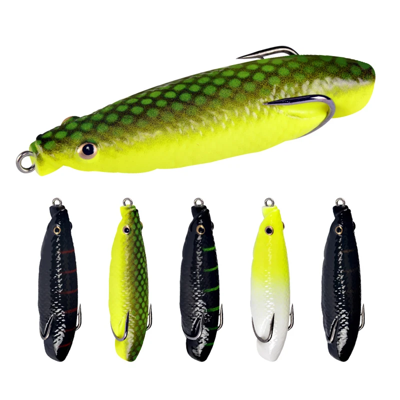 Popper Frog 14.5g 8.5cm Frog Lures Soft Baits For Snakehead Bass Lures Frog Fishing Floating Topwater