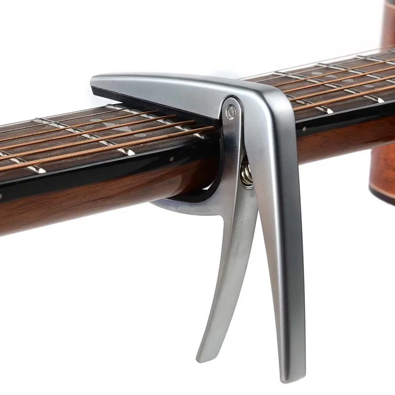 Aroma AC-02 Silver Metal Classic Guitar Capo Silicone Cushion Dimension