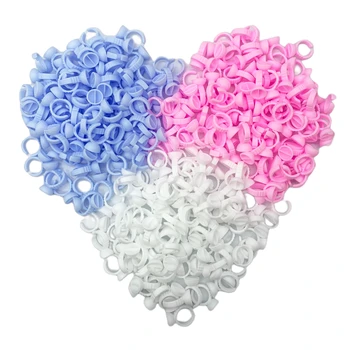 ขายส่ง 50/100 ชิ้นทิ้งขนตากาวพัดลมถ้วยผู้ถือแหวนคอนเทนเนอร์ Tattoo Pigment Eyelash Extension เครื่องมือ Lash อุปกรณ์