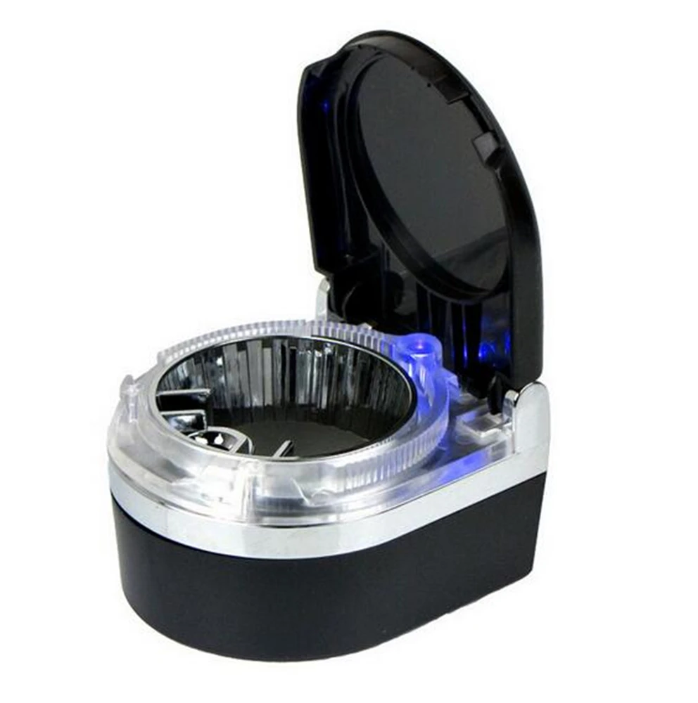 Car Black Led Trash Can Garbage Holder Ashtray Storage Bag Accessories Auto Door Seat Back Visor Trash Paper Dustbin