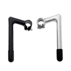 Gooseneck Quill Stem 22.2×25.4mm Aluminum Alloy Bike Parts w/ Handlebar Clamp & Threaded Tube