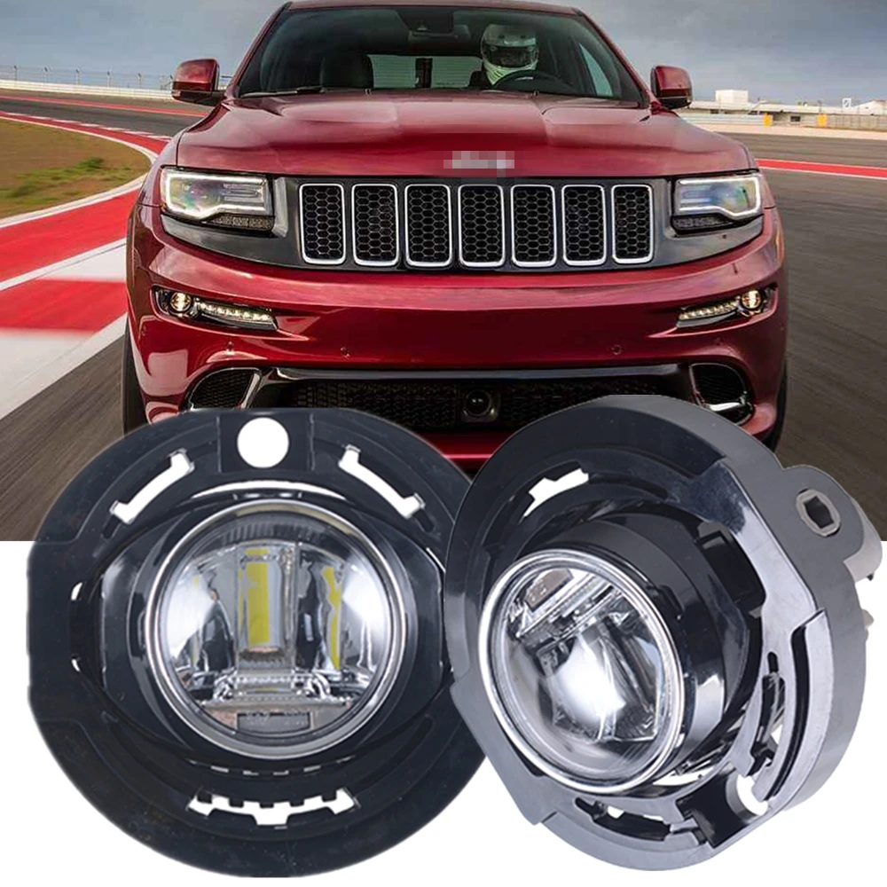 12V Car Front Bumper Led Fog Light For Jeep Grand Cherokee 2014-2016 For Dodge Charger 2015 2016 Accessories