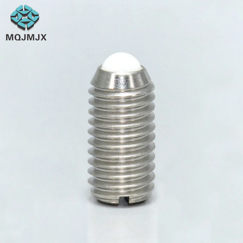 Spring Plunger with Plastic Ball and Slot M3 M4 M5 M6 M8 M10 M12 M14 M16 M18 M20 M25 M30 M40