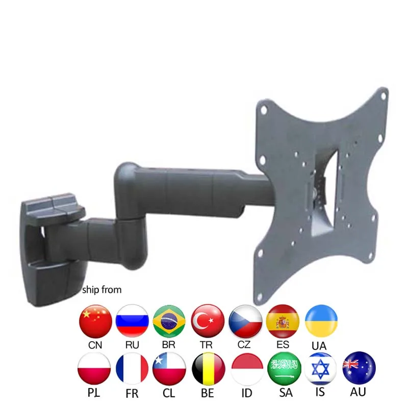 10inch32inch 37inch tiltable lcd wall MOUNT swivel led tv bracket shelf