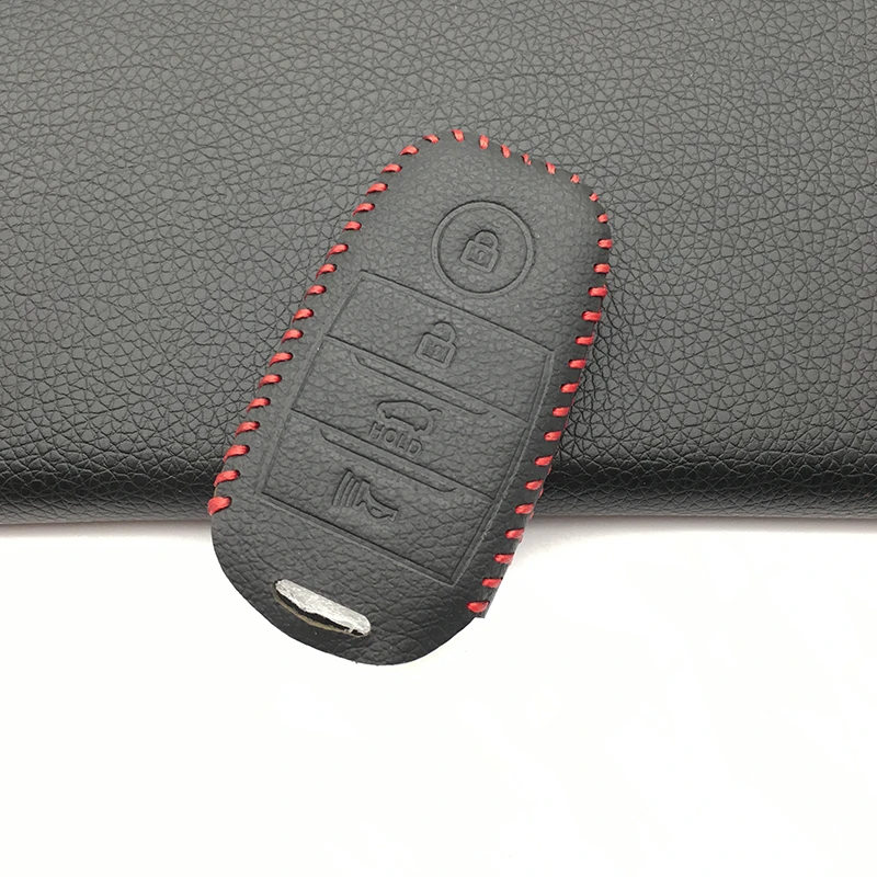 Hot Sale Leather Remote Car Key Cover Case For Kia Sedona 2014 2015 2016 Optima Sorento Sportage Cerato Strong Intelligent Key