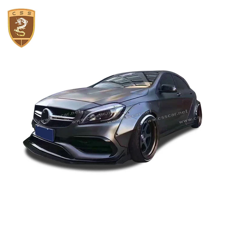 Car Accessories Fit For 2013-2015 Benz A Class W176 fiberglass front rear wheel brows LB style auto body parts decoration 00905