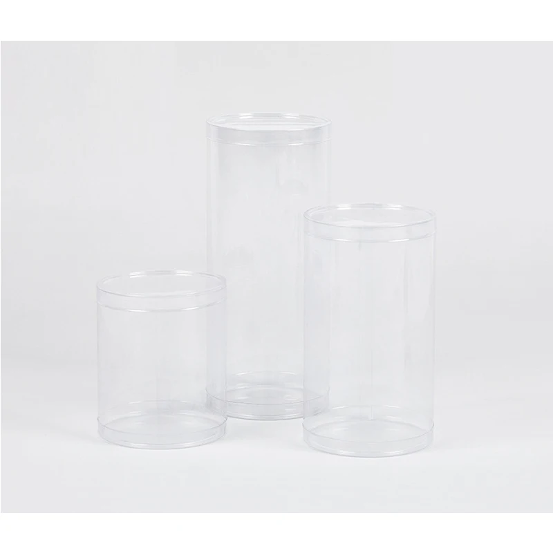 PVC cylinder spot wholesale transparent plastic packaging box manufacturer customized round transparent cylinder PVC packaging b