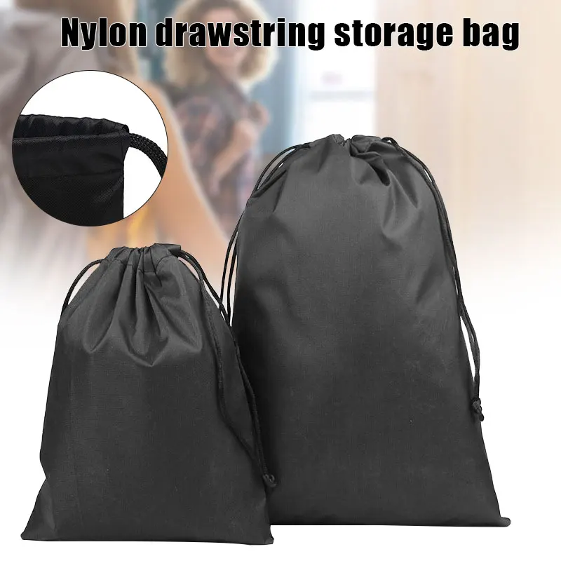 Nylon Waterproof Drawstring Storage Pouch Multi-functional Bag Durable Shoes Underwear Travel Sport Bags Ditty Bags For Travel