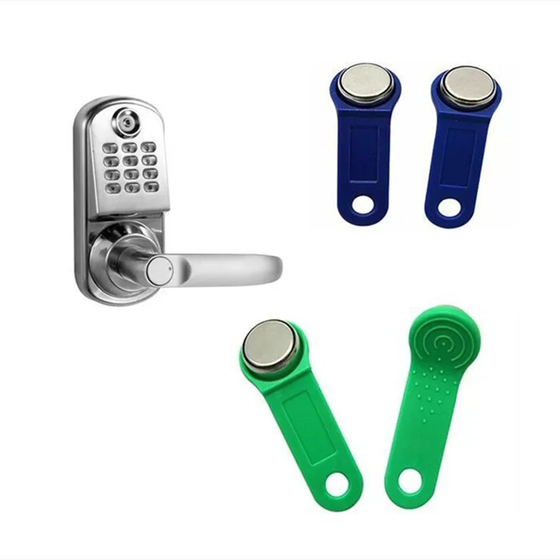 100pcs/lot Rewritable RFID RW1990 iButton TM Touch Memory Clone Duplicate Key Copy Card Sauna Key