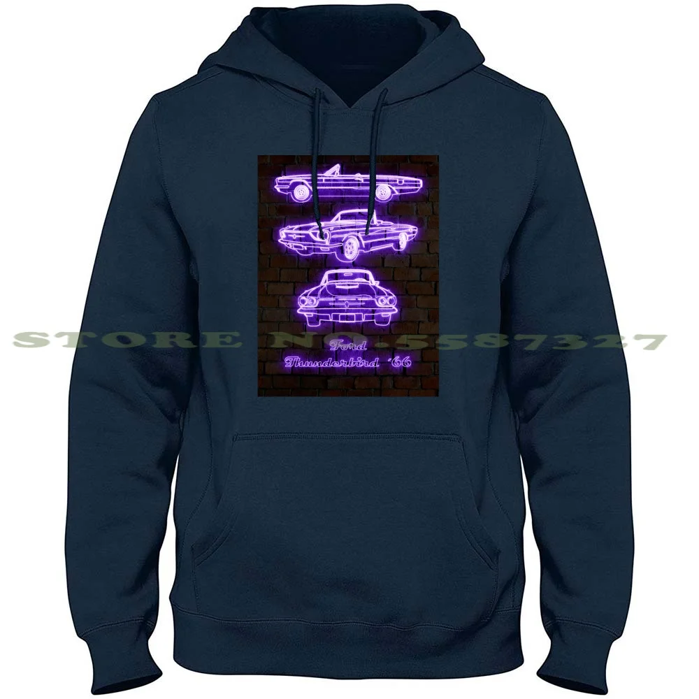 Ford Thunderbird 1966 Hoodies Sweatshirt For Men Women Thun Rd 1966 Sportscar John Wick Car Motorsport Muscle Car Iconic Car