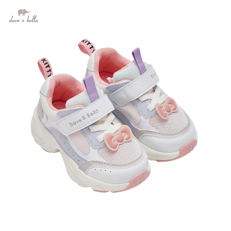 

DB1220811 Dave Bella spring fashion baby girls cartoon patchwork shoes cute children girl sneaker