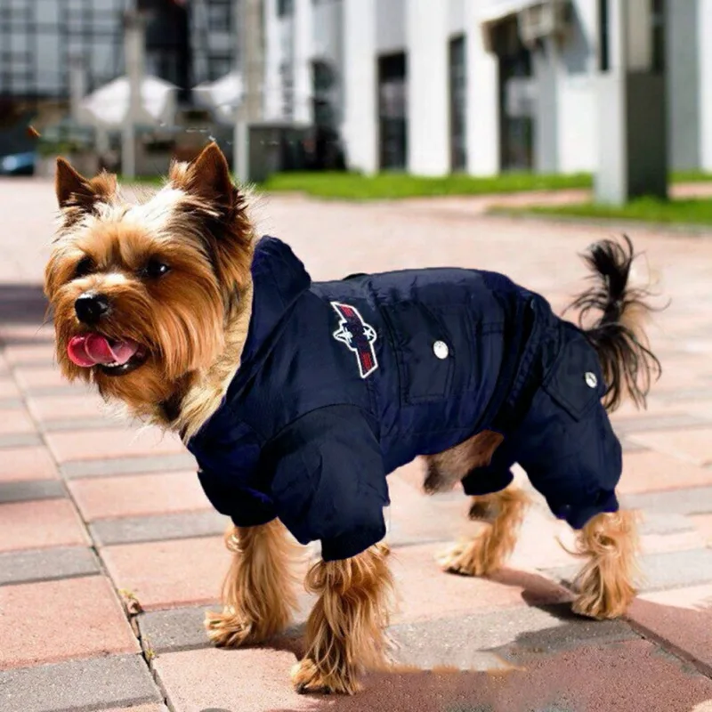 Dog Jumpsuit Winter Dog Clothes Fleece Cat Clothes Puppy Coat Hoodies Clothing Chihuahua Yorkies Pet Dog Jackets For Small Dogs