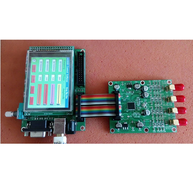 AD9959 multi-channel DDS module STM32 TFT color touch screen, rotary encoder control frequency