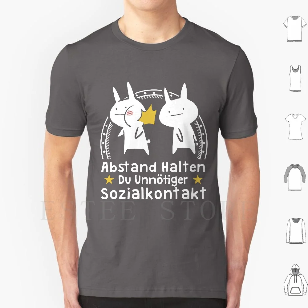 Du Unn ? Tiger Sozialkontakt Abstand Halten Witziges Geschenk T Shirt Print Cotton Hase Abstand Halten Du Unn ? Tiger