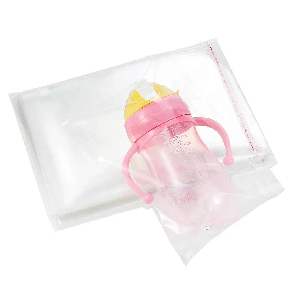 Wholesale Transparent Self-adhesive Small Cello Self Sealing Bags package Clothing Thick Clear Cellophane OPP Plastic poly Bag