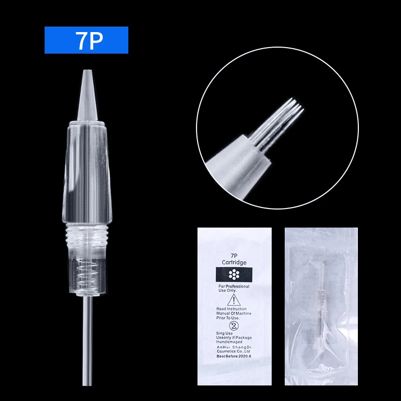 5/10PCS Permanent Makeup Disposable Screw Tattoo Needle 1D 3P 5F Microblading Needles Eyebrow Shading For PMU Tattoo Machine