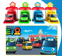 New 4 colors Tayo the little bus oyuncak araba car mini plastic pull back Tayo Gani Lani Rogi bus model for kids Christmas gift