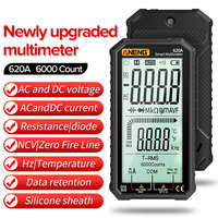 620A LCD Digital Smart Multimeter Transistor Testers 6000 Counts True RMS Auto Electrical Capacitance Meter Temp Resistance