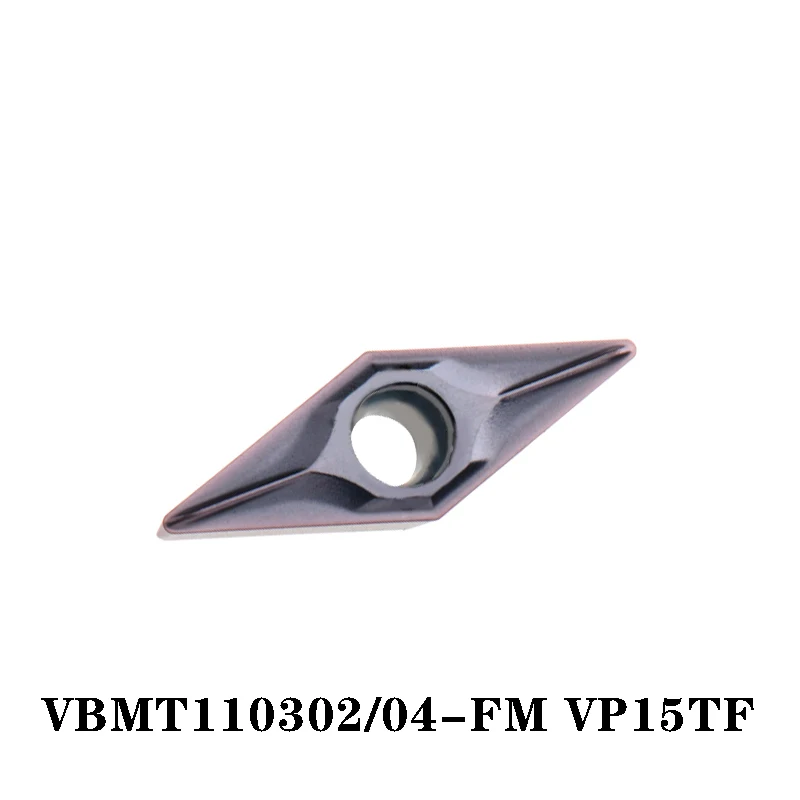 100% Original VBMT VBMT110302-FM VP15TF VBMT110304-FM 10pcs CNC Lathe Insertion Carbide Insert Imported From Japan High Quality