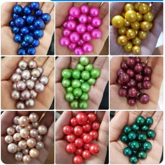 

28 Colors Bulk 5pcs Edison Pearls 9-12MM AAA Rainbow Colors Loose Edison Pearls round pearls purple red black Wholesale XK31