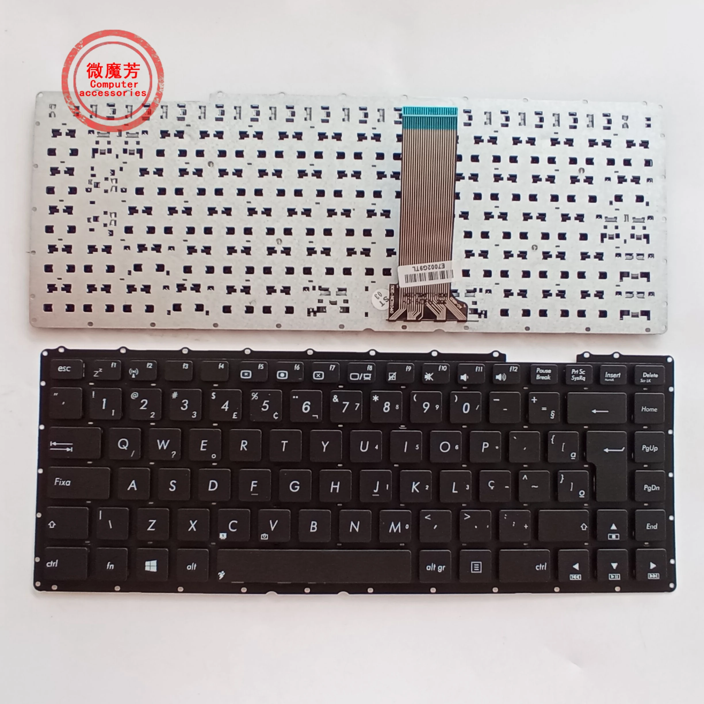 BR Replacement Keyboard for ASUS X451 X453 A455 D451 X451M X453MA X451MA X453S