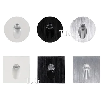 Led 계단 조명 알루미늄 사각형 라운드 벽 램프 1W 3W Recessed LED 단계 램프 통로 벽 코너 램프 AC85-265V 벽 조명 DC12
